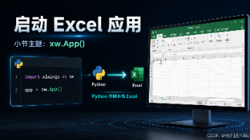 《超简单:用 Python 让 Excel 飞起来》读书笔记:3.3.1 创建工作簿:xw.App() 与 app.books.add())封面图