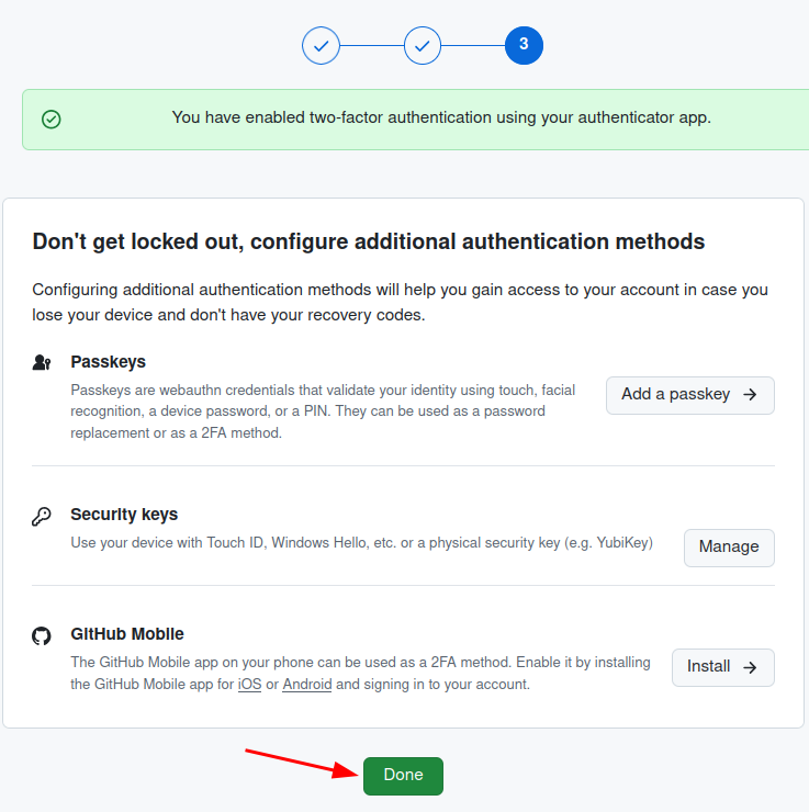 github.com 2FA 双重身份认证：2025年9月4日之后，网站登录被要求使用