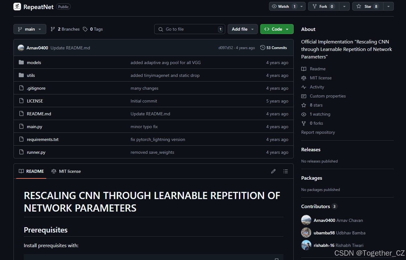 RepeatNet：Rescaling CNN through Learnable Repetition of Network ...