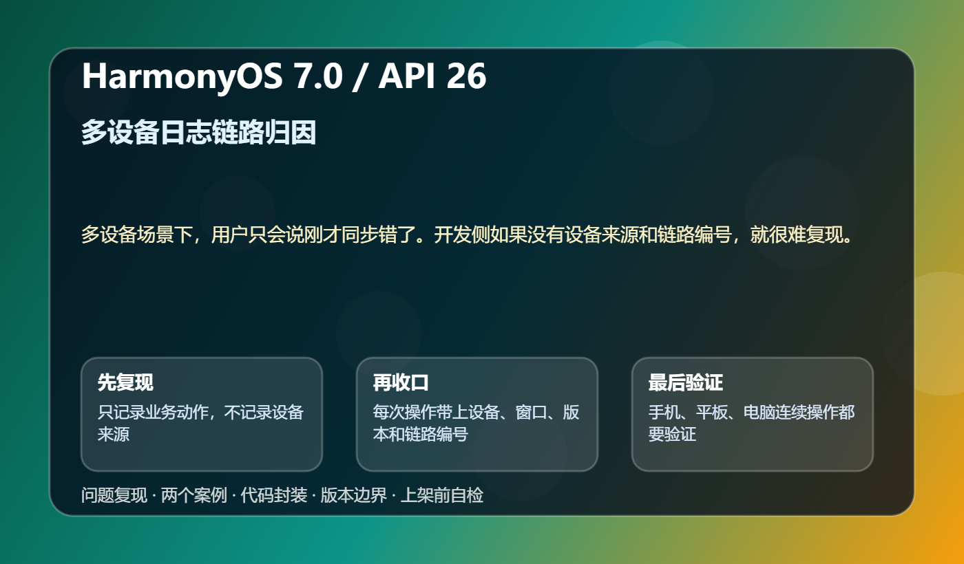 多设备日志链路归因 技术结构图