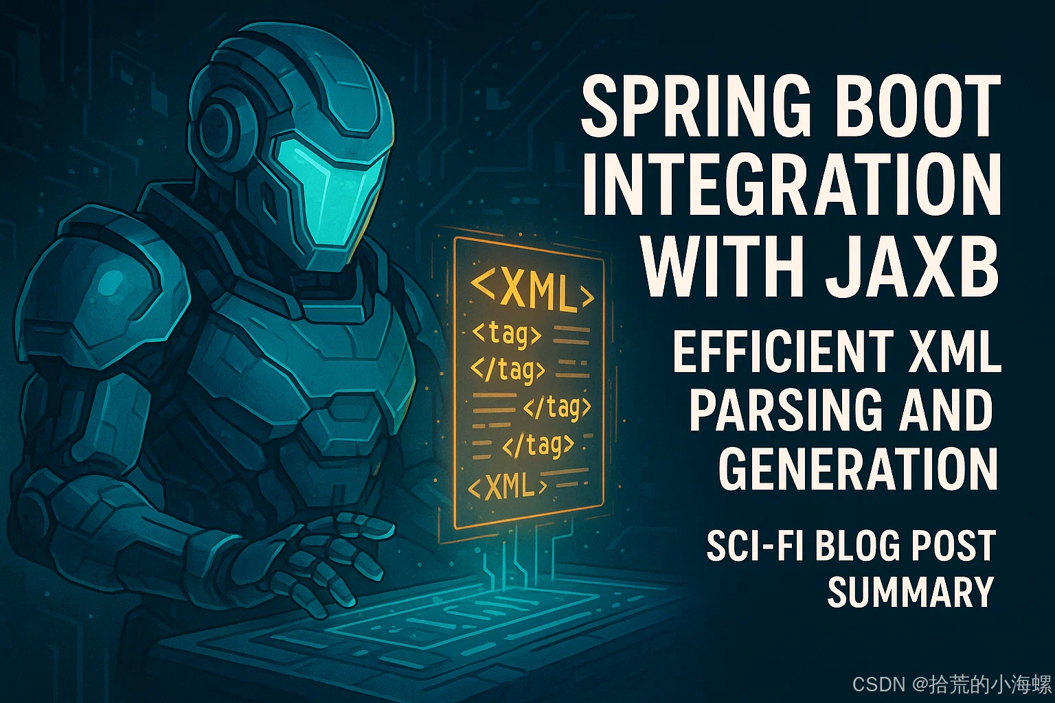 JAVA：Spring Boot3 集成 JAXB 实现高效 XML 解析与生成_JAVA-CSDN专栏