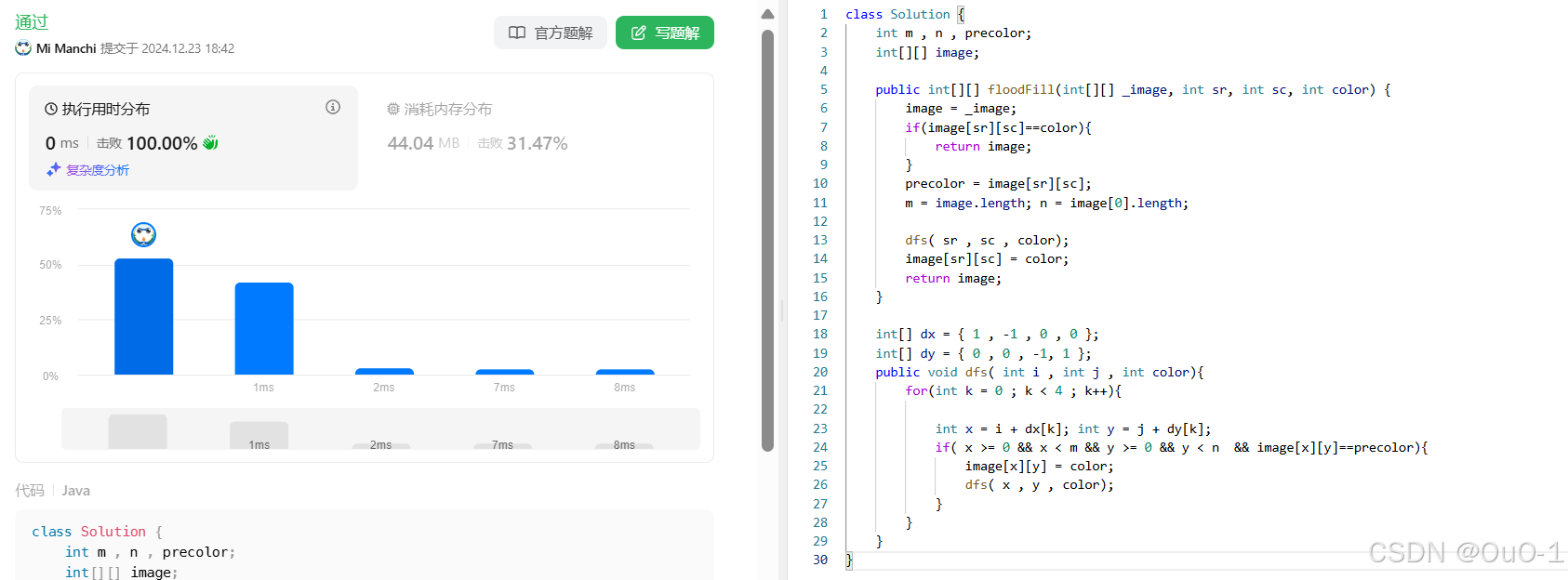 【递归，搜索与回溯算法 & floodfill 算法】深入理解 floodfill 算法：floodfill 算法小专题_为什么flood fill算法不需要回溯?