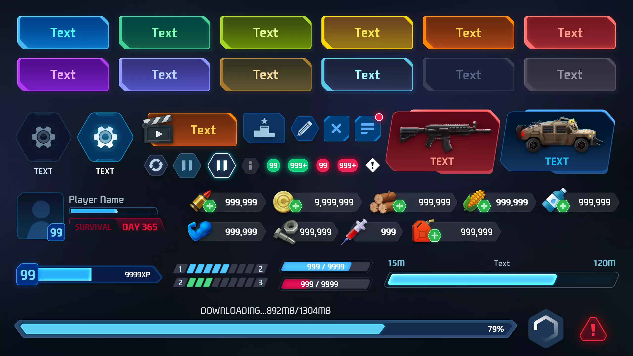 【Unity UI插件推荐】GUI Pro – Survival Clean 一套专为生存类 / 科幻风格游戏打造的高完成度UI解决方案 ...