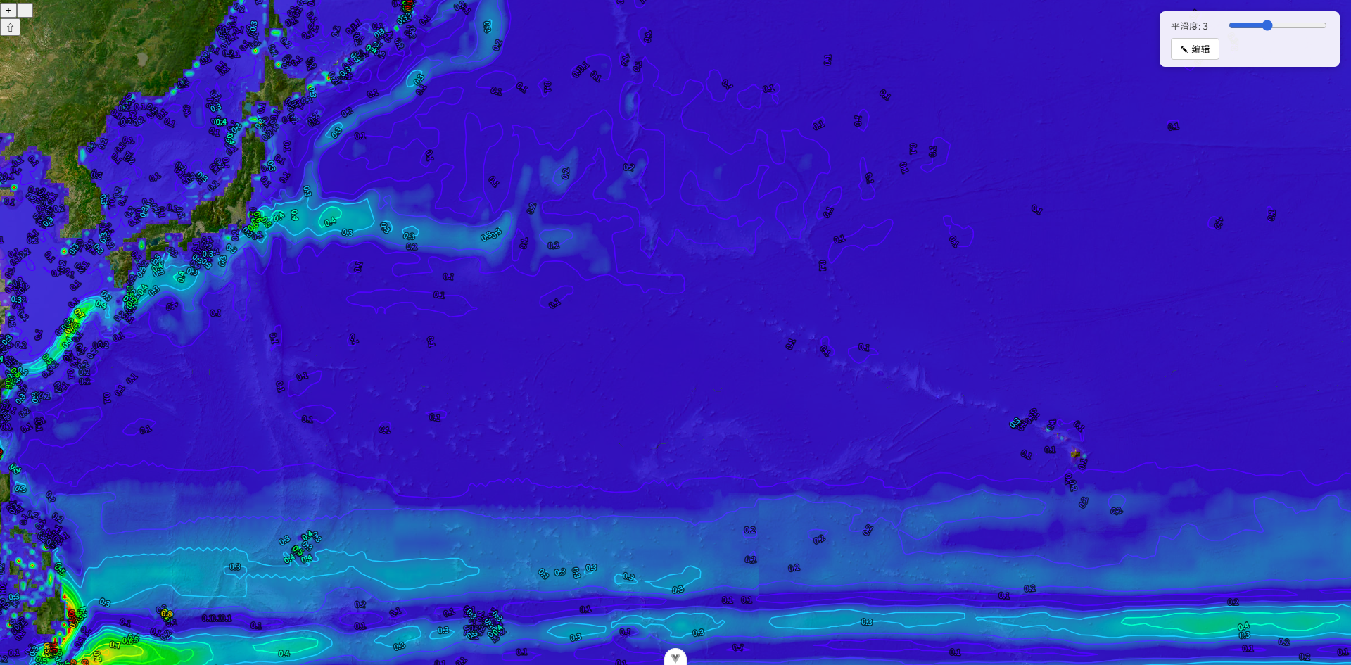 海流数据等值线