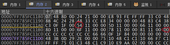 内存中的地址数组
