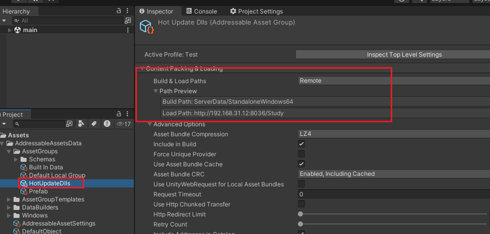 Unity + HybridCLR热更新 实战篇_untiy addressable+hybridclr