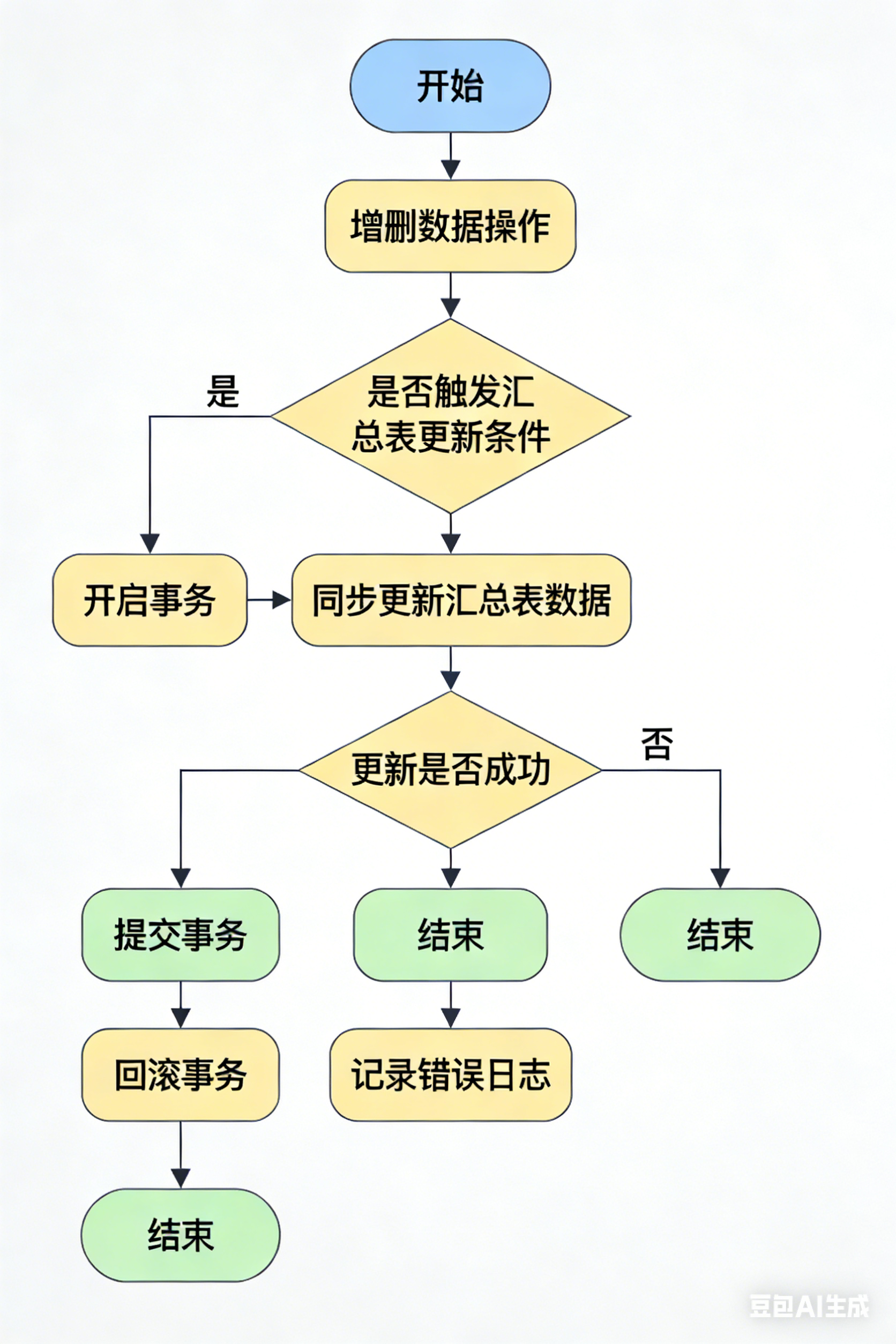 MySQL汇总表维护流程图-AI辅助生成