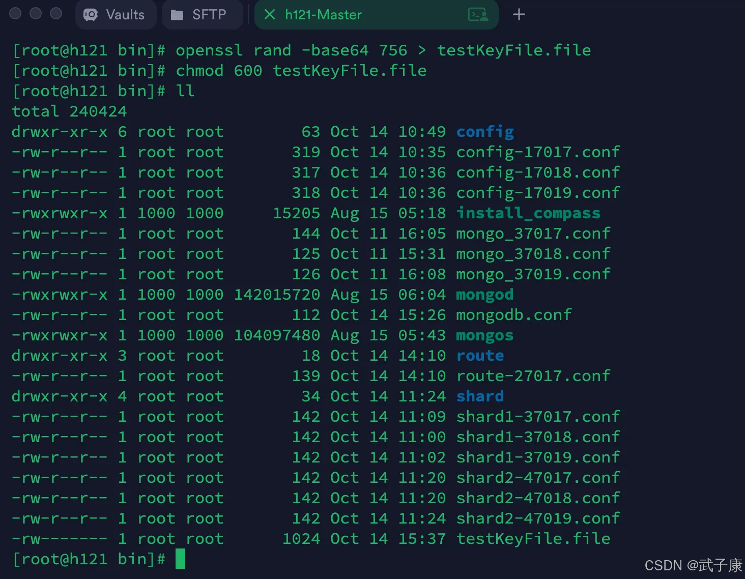 生成新的key文件