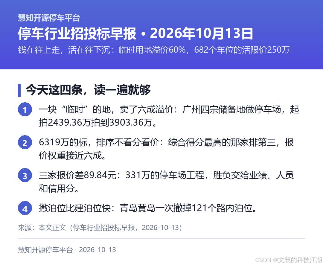 今天的四句话结论