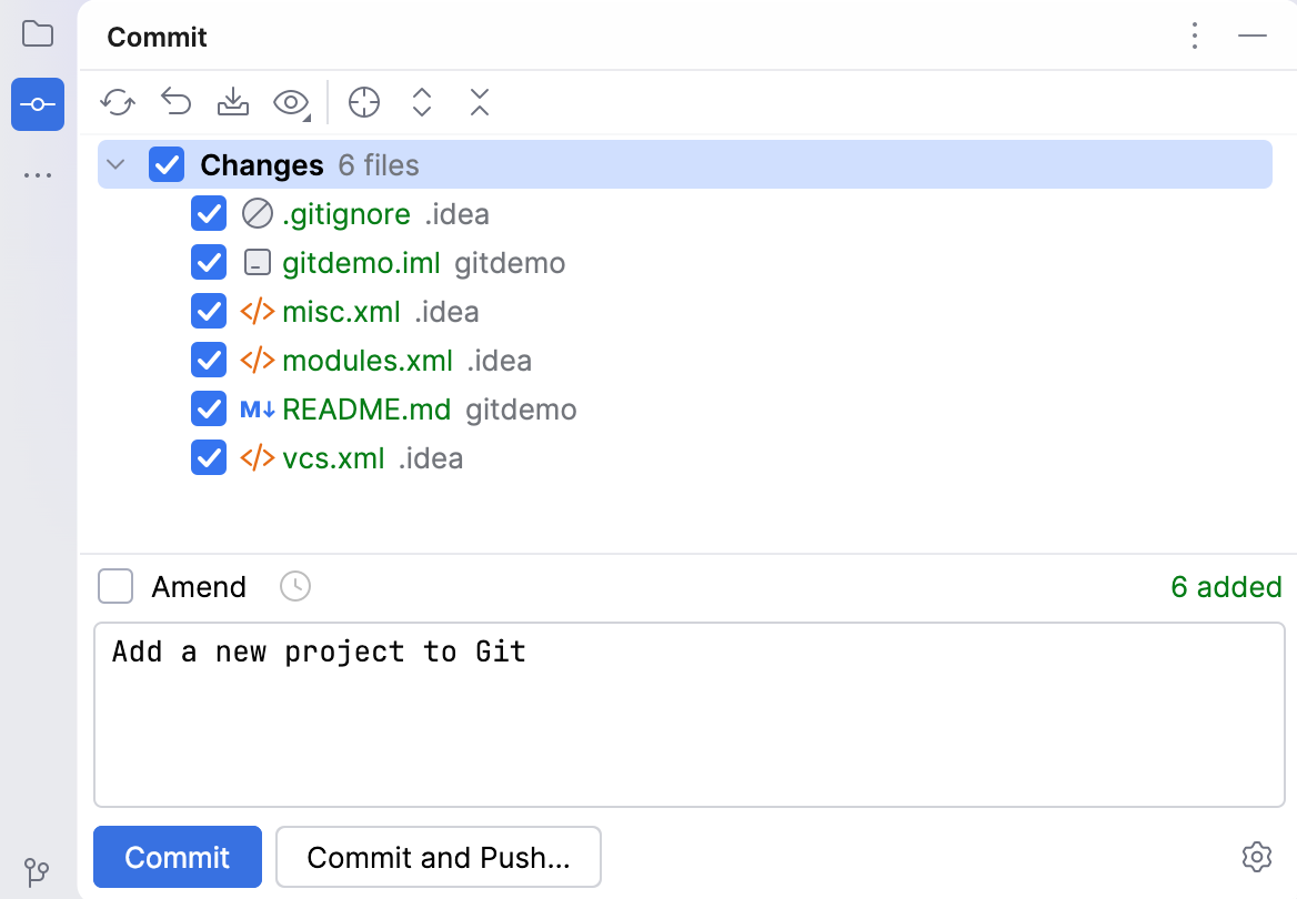填写 Commit Message