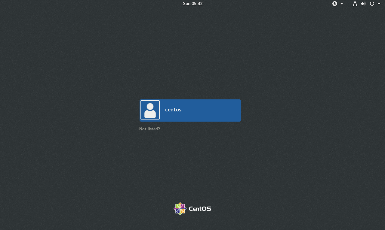 登录CentOS 7系统