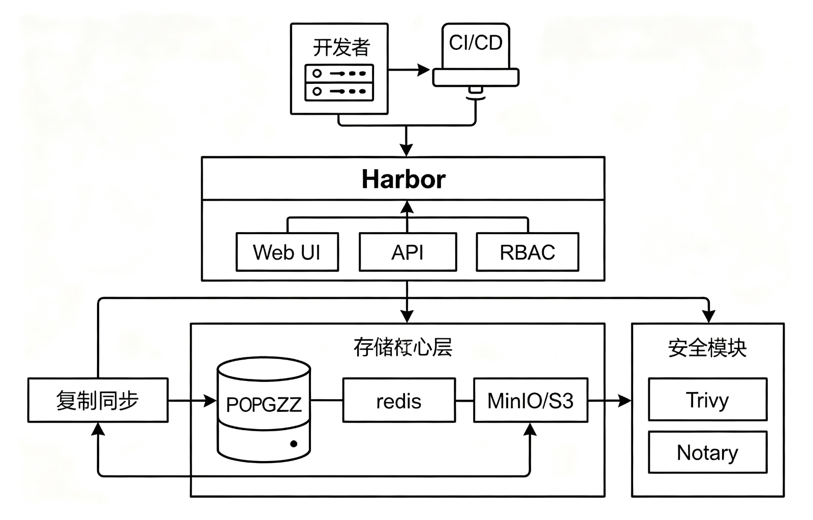 Harbor解决方案架构图