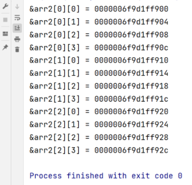 二维数组元素地址输出示意图