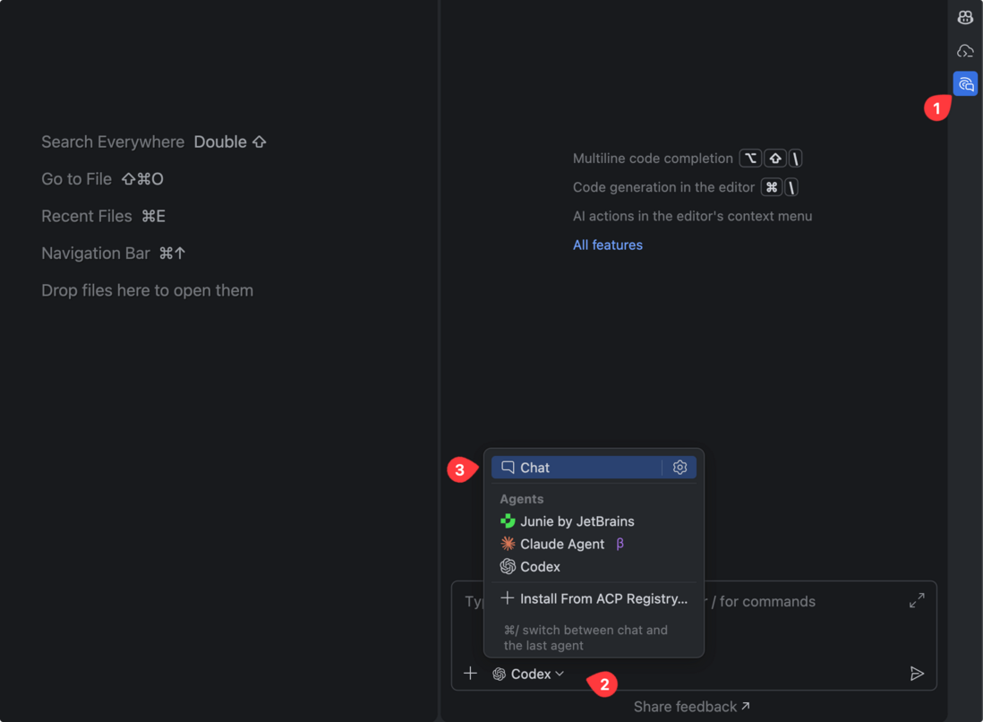 选择 Chat 模式