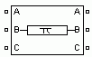 Three-Phase PI Section Line 模块