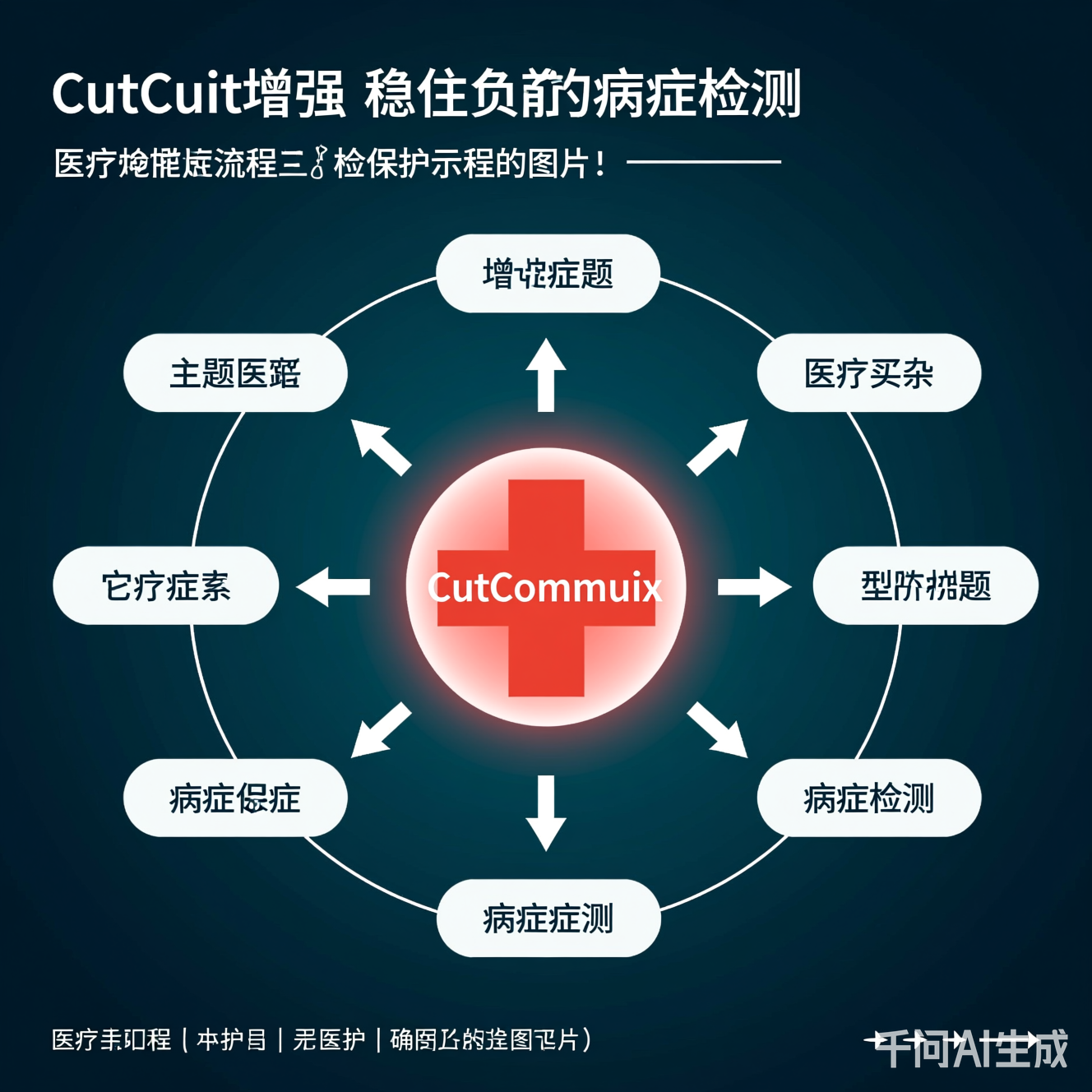 医疗CutMix的病灶保护流程示意图
