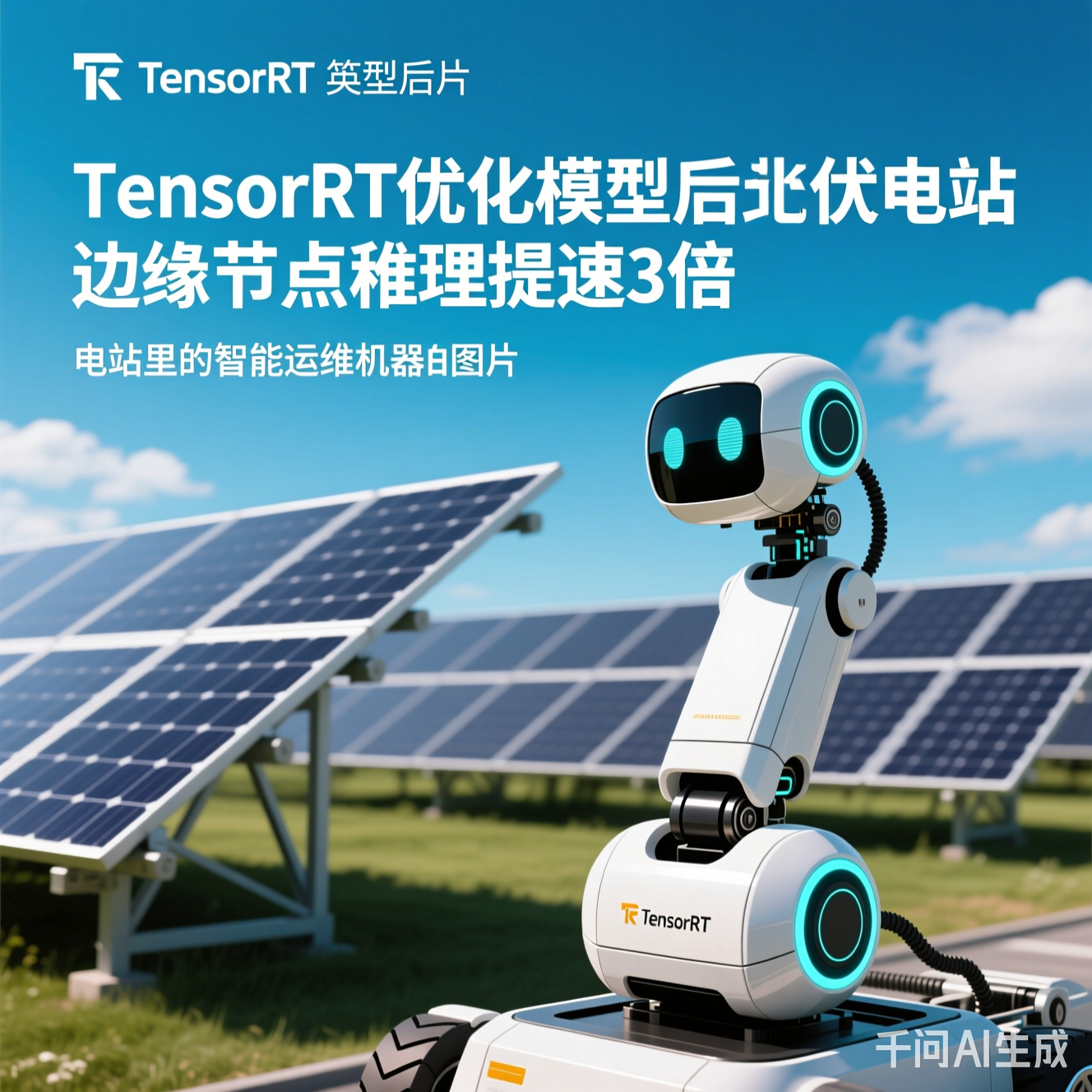 光伏电站里的智能运维机器人