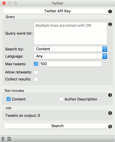 Twitter微件示意图