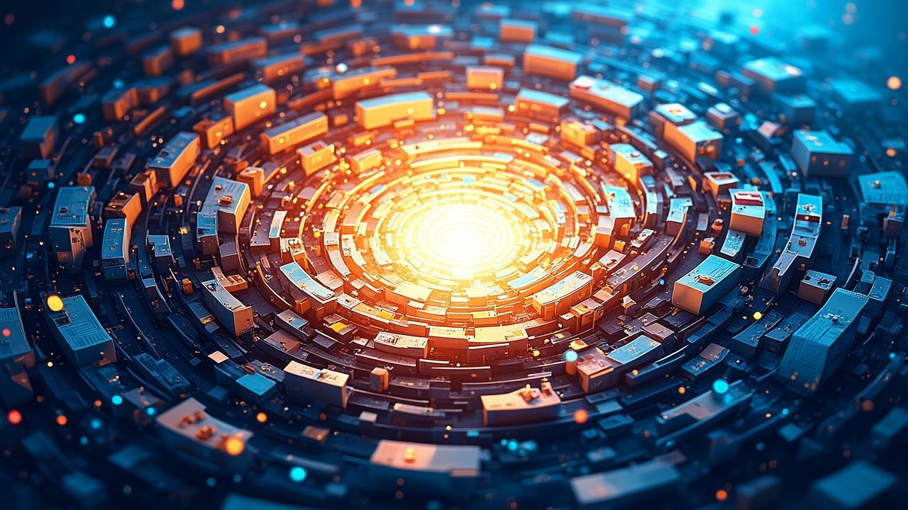 A swirling vortex of fragmented visual memories, w