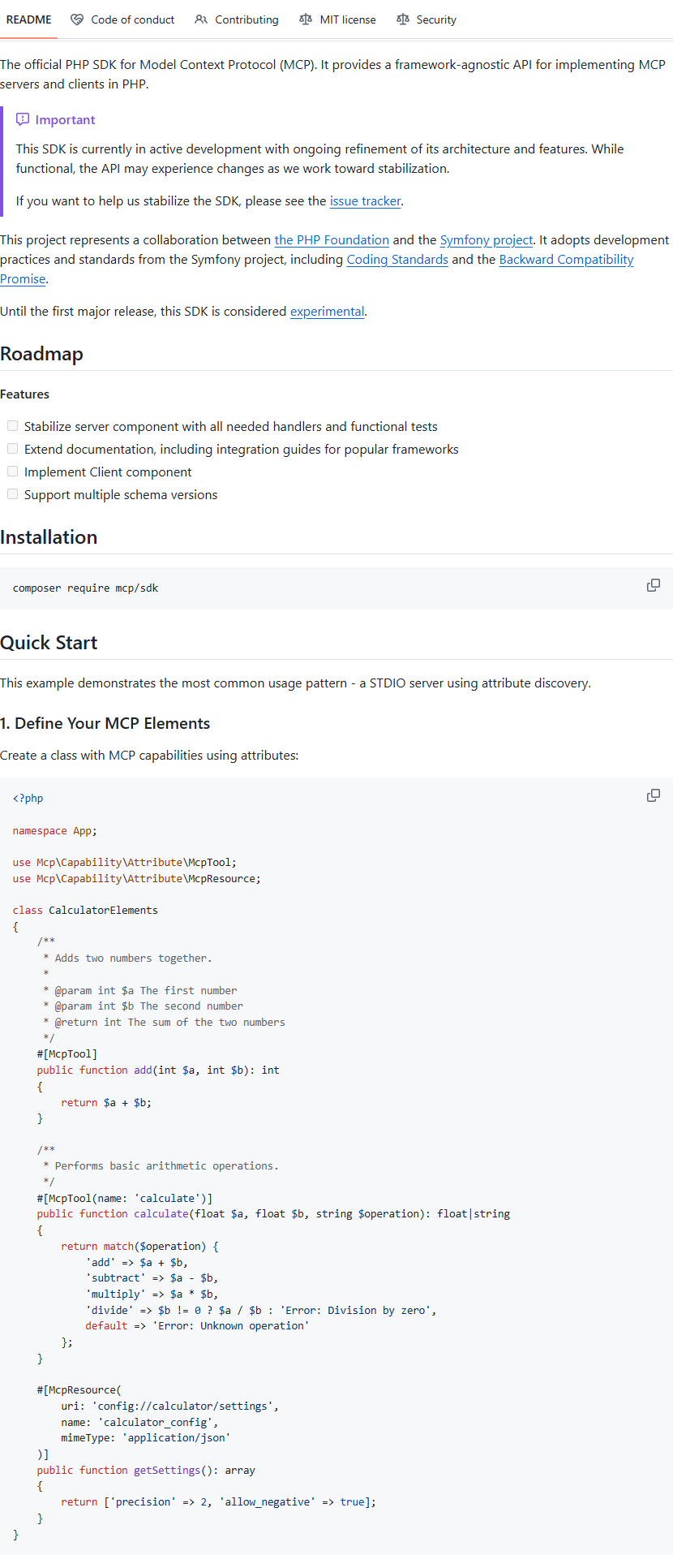 modelcontextprotocol/php-sdk
