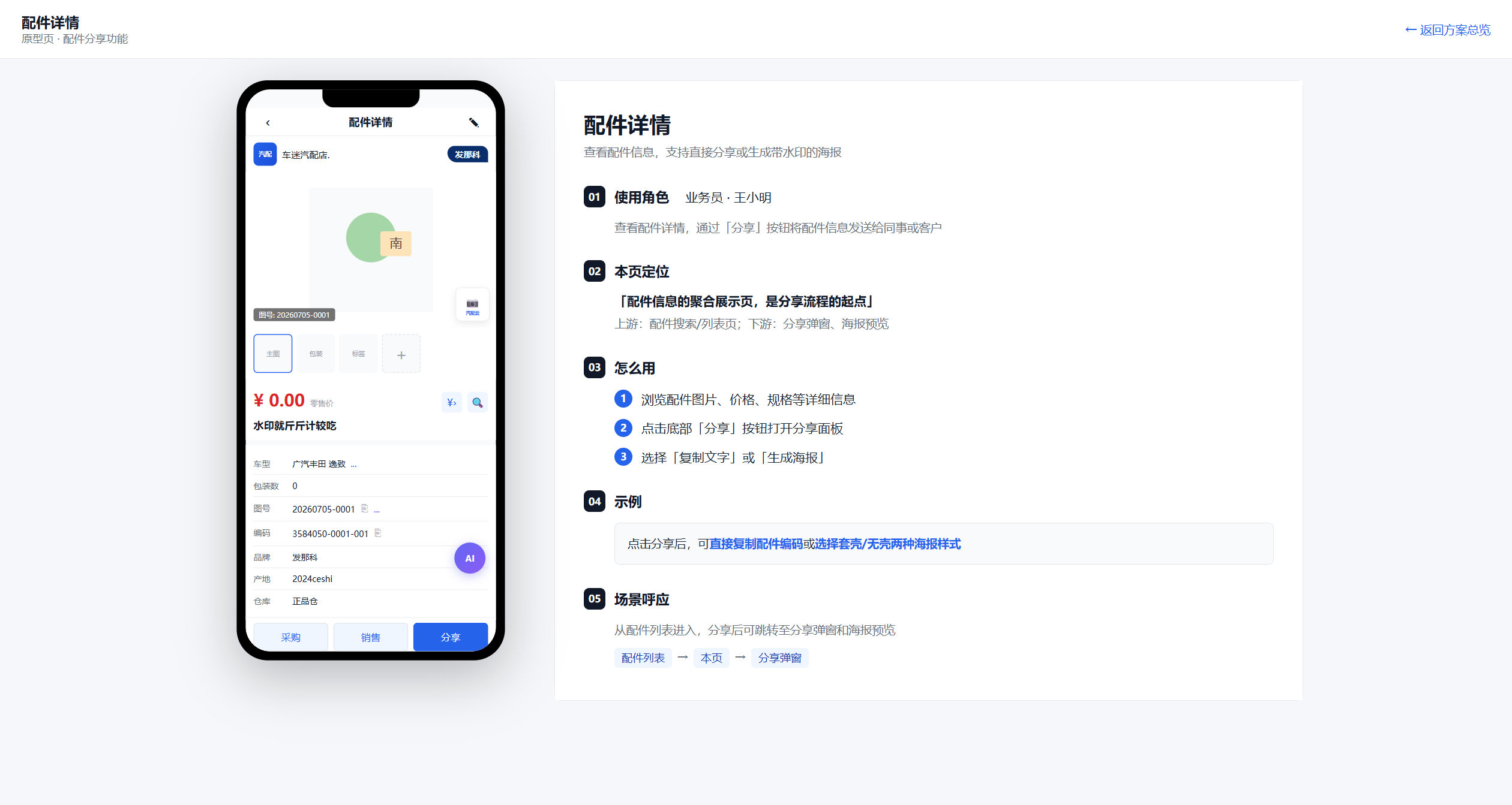 左预览右介绍的原型页