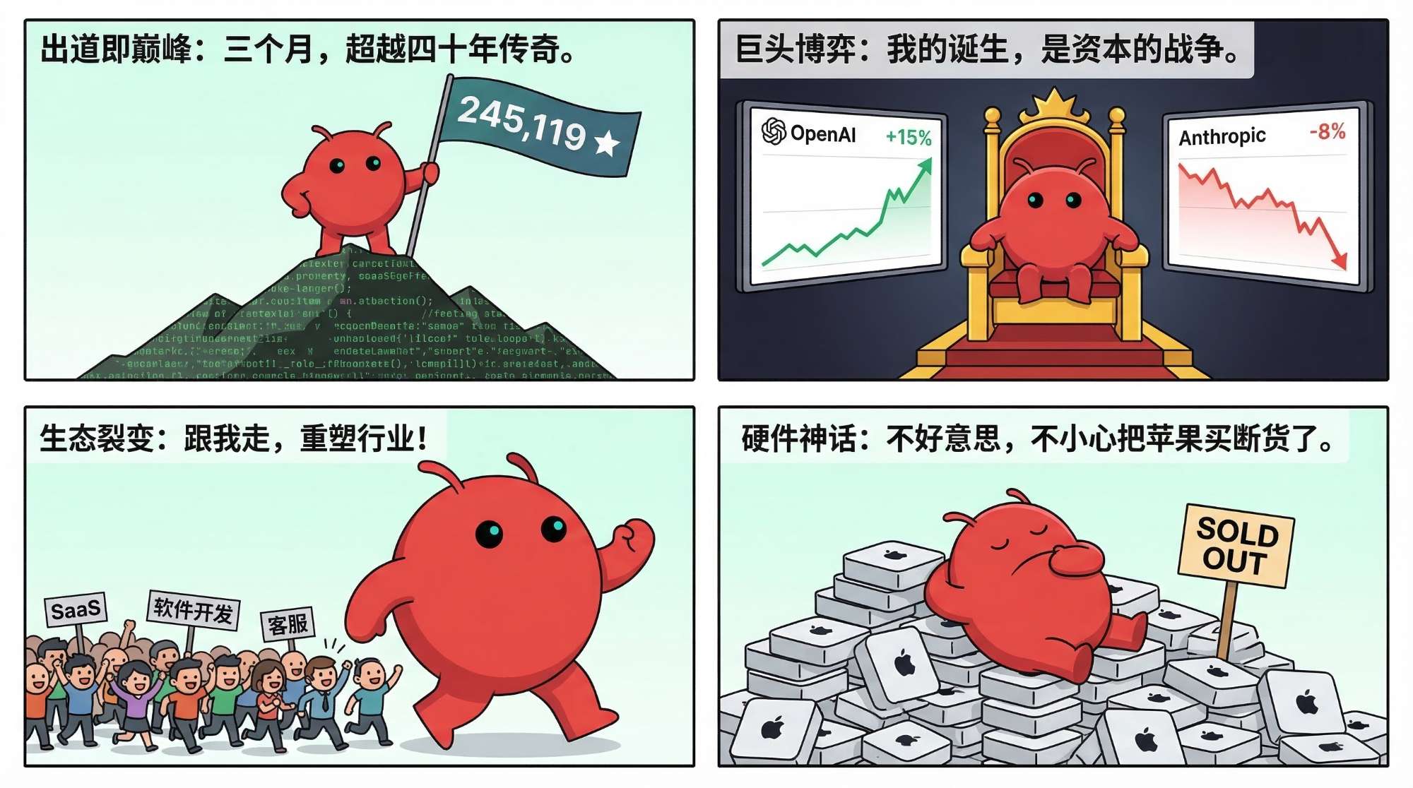 GitHub Star 增长曲线截图