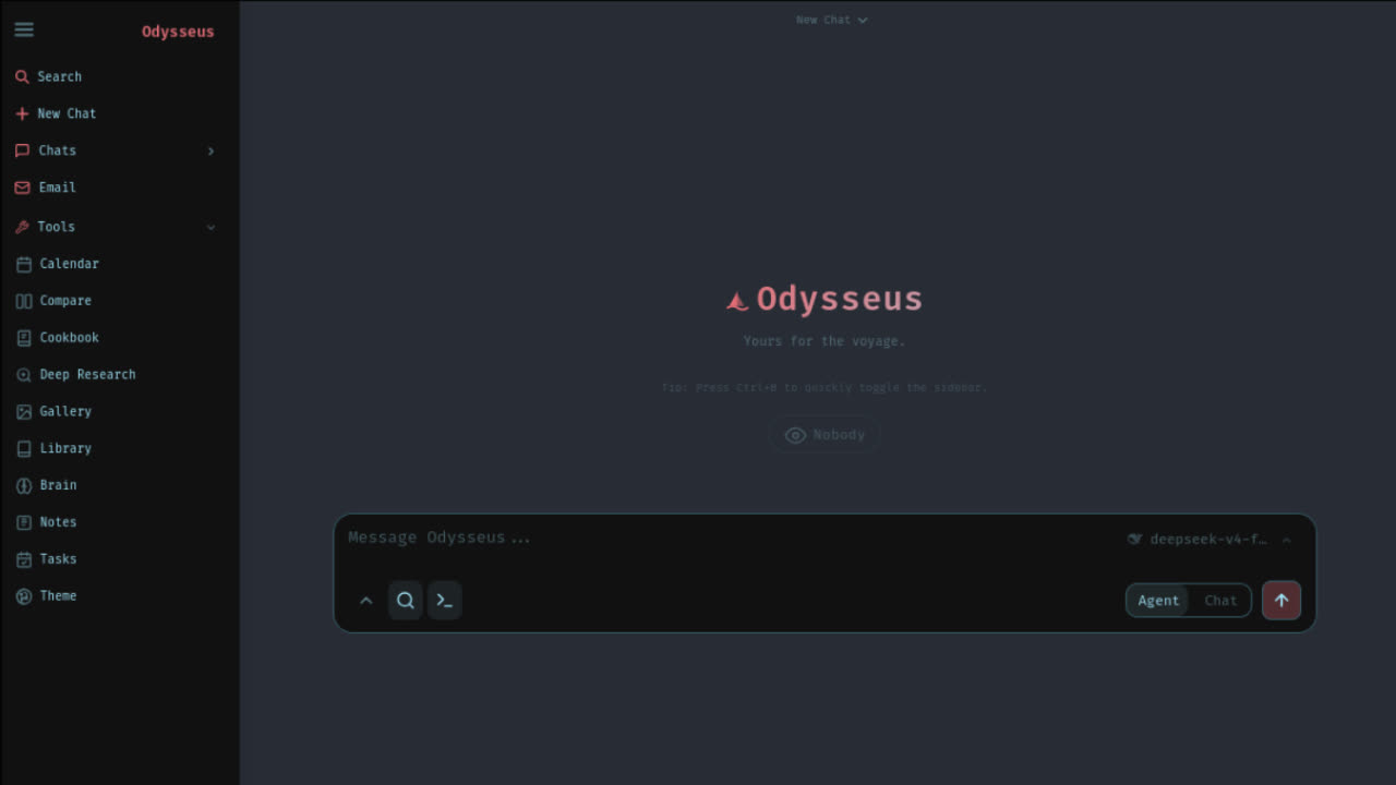 Odysseus AI 本地工作台界面