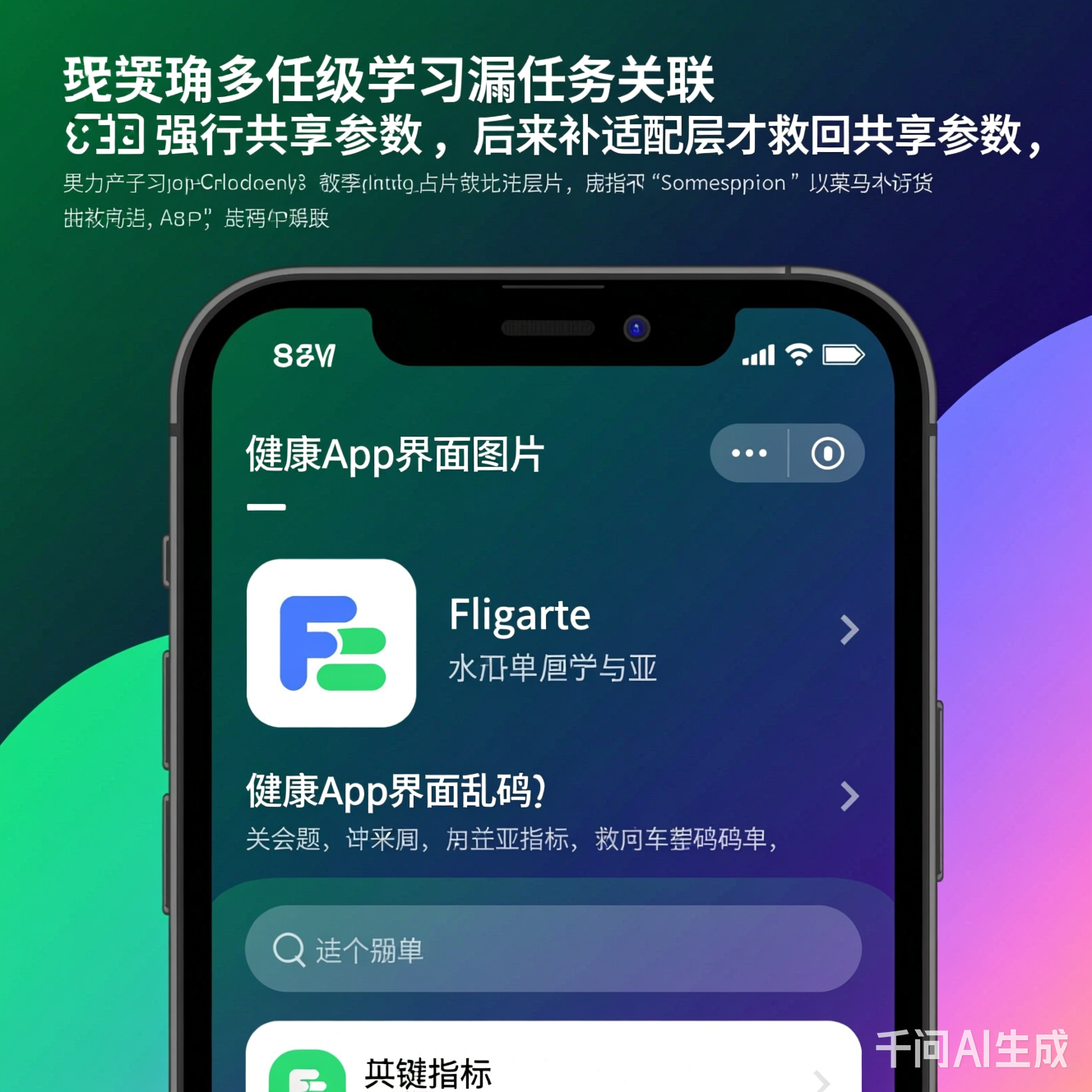 健康App界面乱码