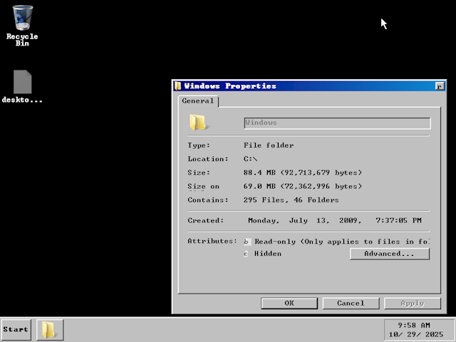创纪录！Windows 7安装包压缩到69MB：桌面仍提示“此Windows副本不是正版”
