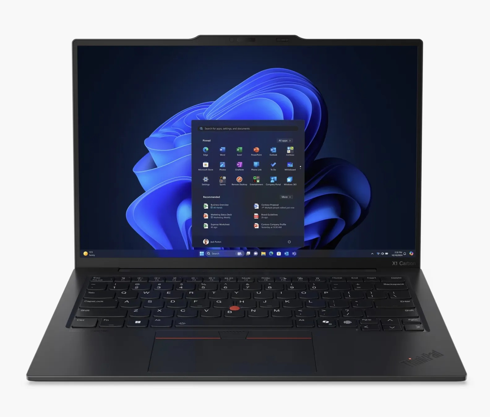 ThinkPad X1 Carbon Aura 2026 AI元启版正面实拍展现2.8K OLED屏与空间框架设计_1