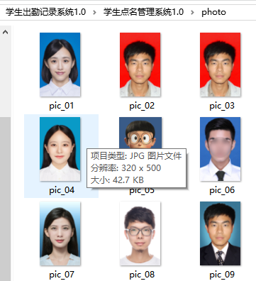 人员照片