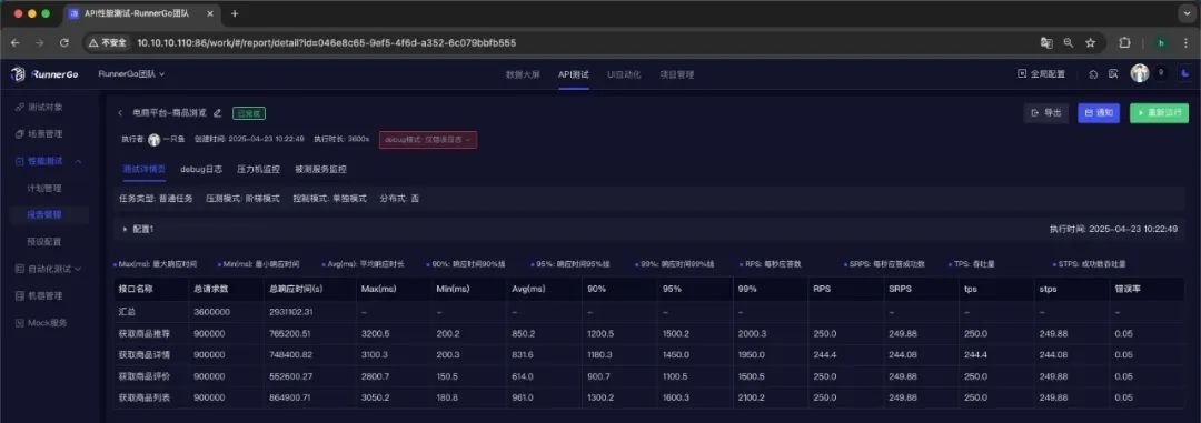 RunnerGo全栈测试平台API性能测试性能测试实战与高并发调优_性能测试_12