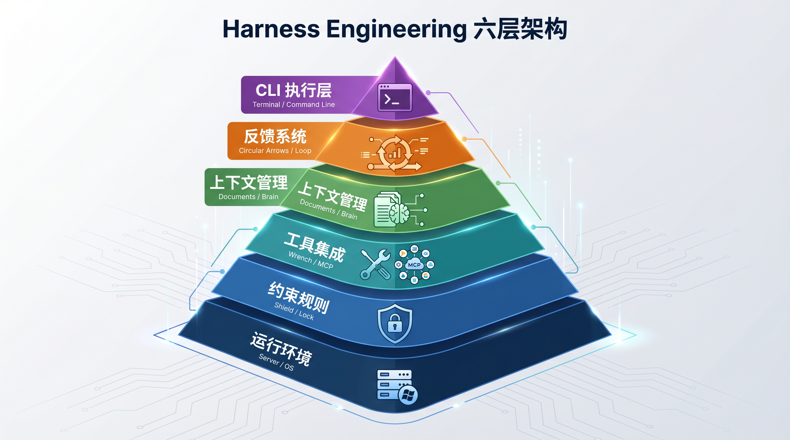 Harness Engineering 六层架构图
