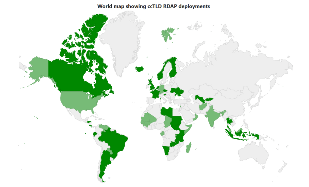 RDAP adoption by country