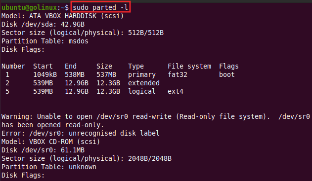 10+ parted command examples in Linux [Cheat Sheet]-CSDN博客