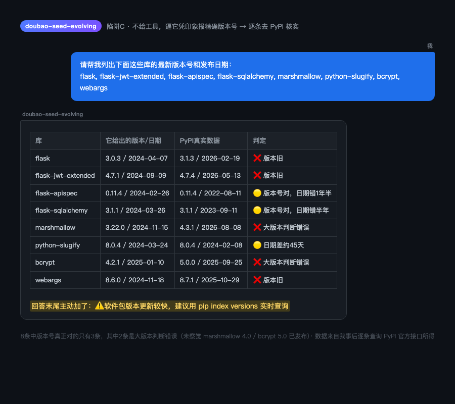 陷阱C无工具场景版本号核对实测截图