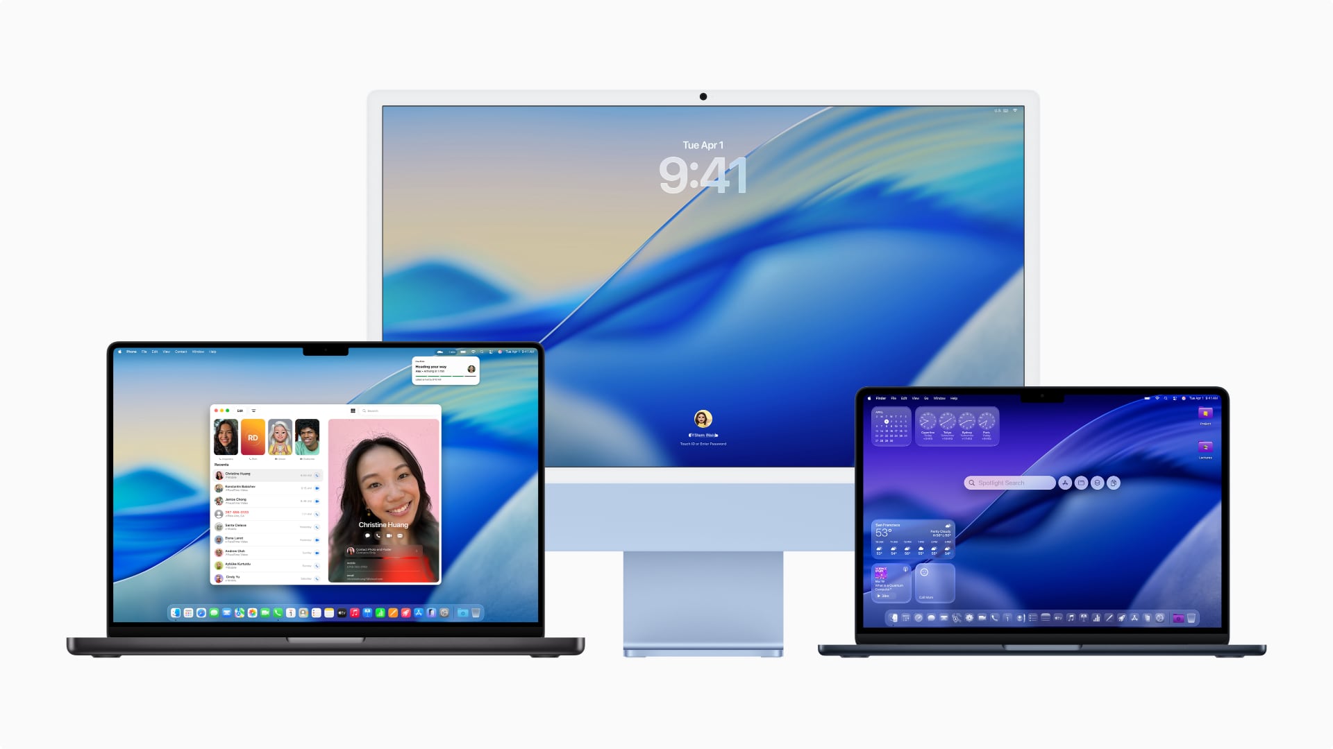 16 英寸 MacBook Pro、iMac 和 13 英寸 MacBook Air。