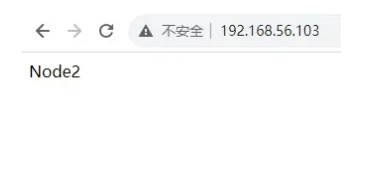 浮动IP实际访问的是Node2节点