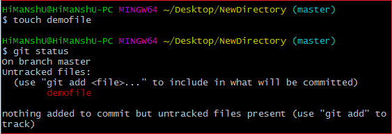 Git status命令