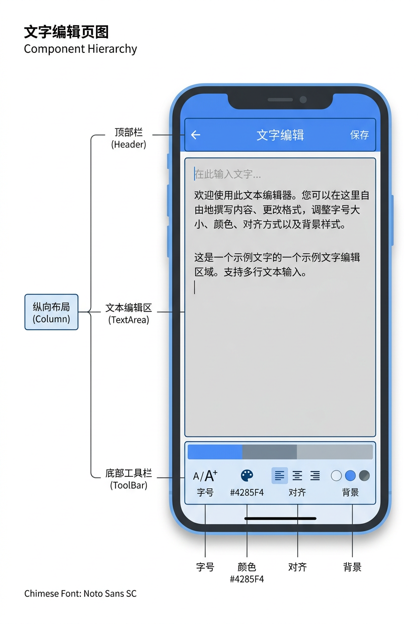 文字编辑器页面布局图