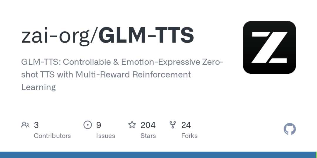 想让 TTS 更具情感和可控性？试试 GLM‑TTS