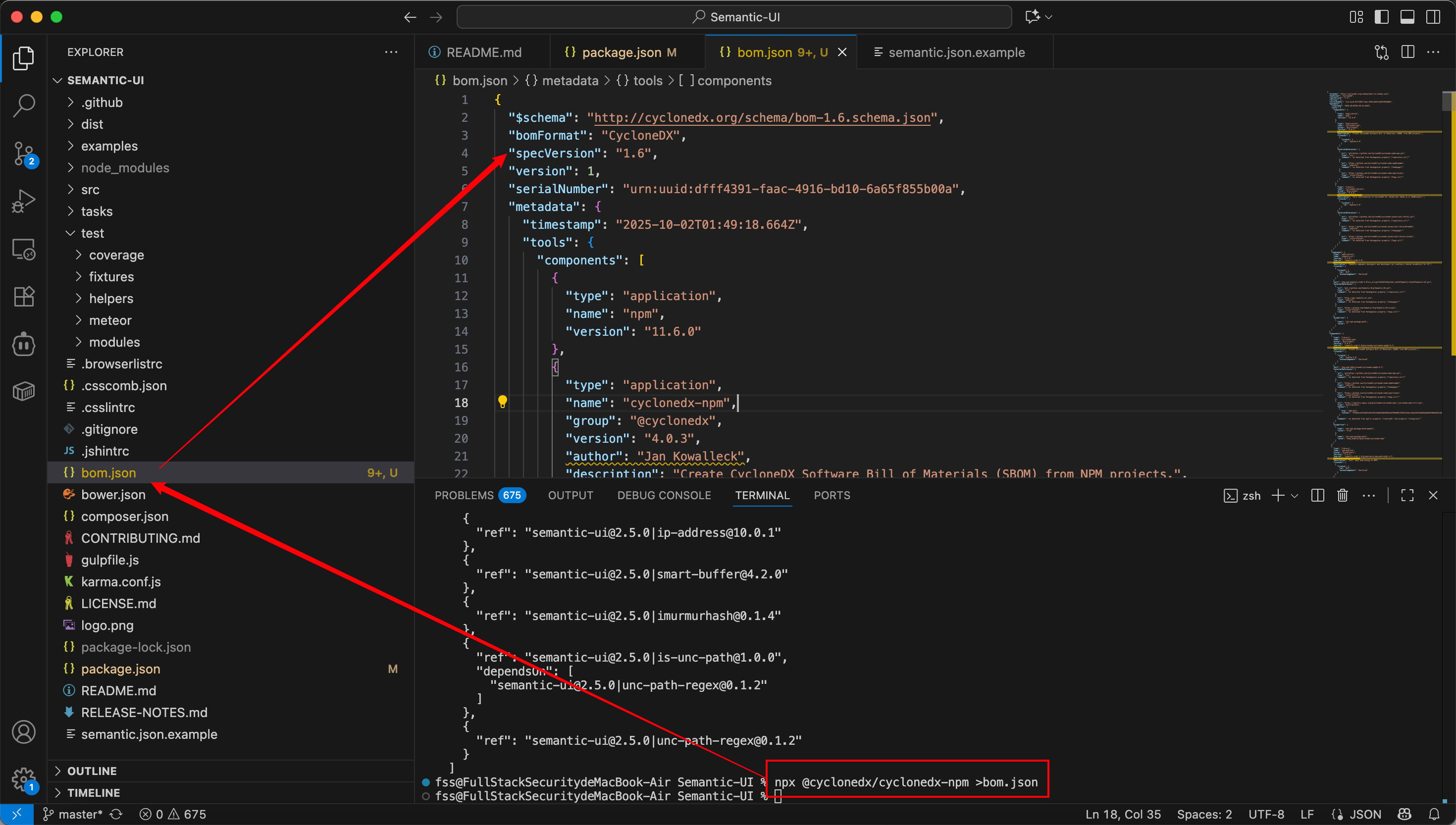 JavaScript SBOM