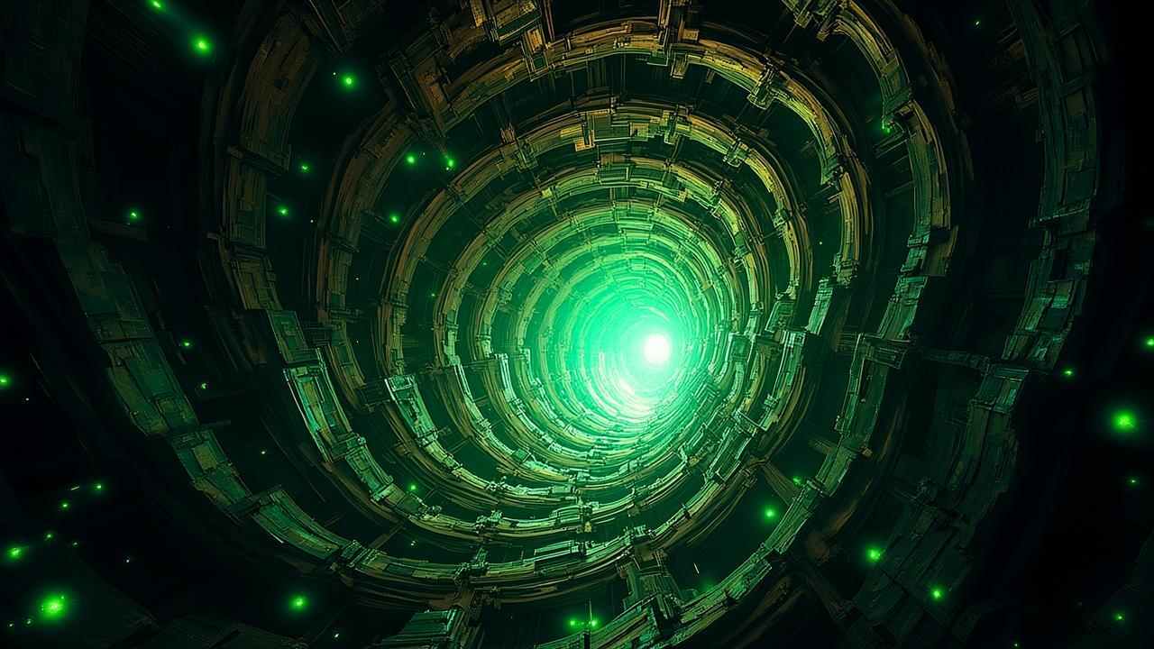 Abstract imagery of reconstructing time and space: