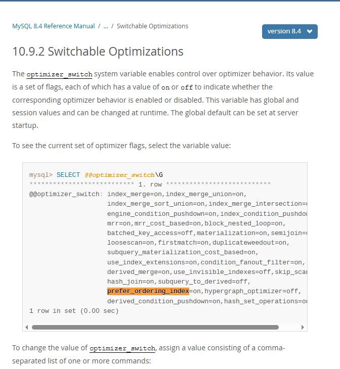 数据库配置选项