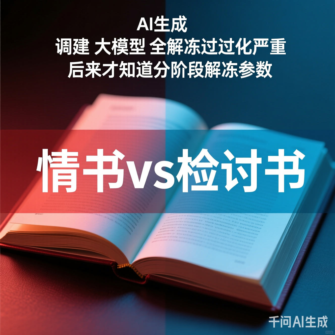 AI生成的"情书vs检讨书"对比