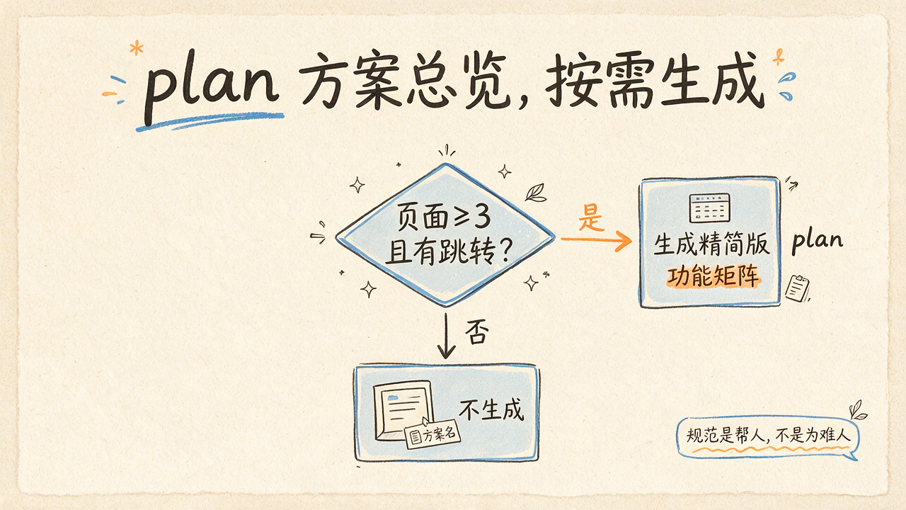 plan 方案总览,按需生成