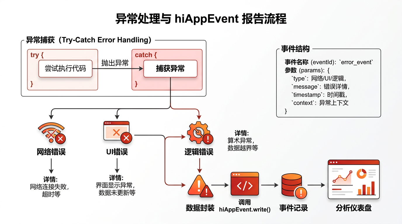 异常捕获与事件上报图
