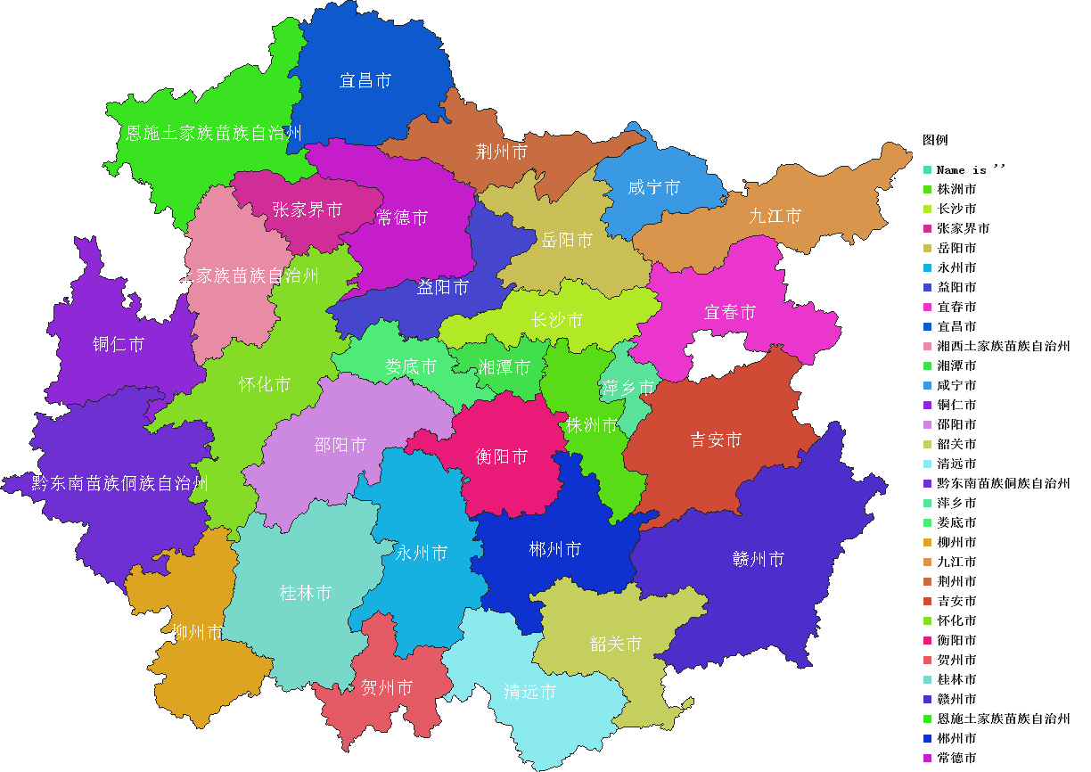 使用Geotools实现将Shp矢量文件加载SLD并合并图例生成-以湖南省周边城市为例_GIS地图和图例自动生成技术