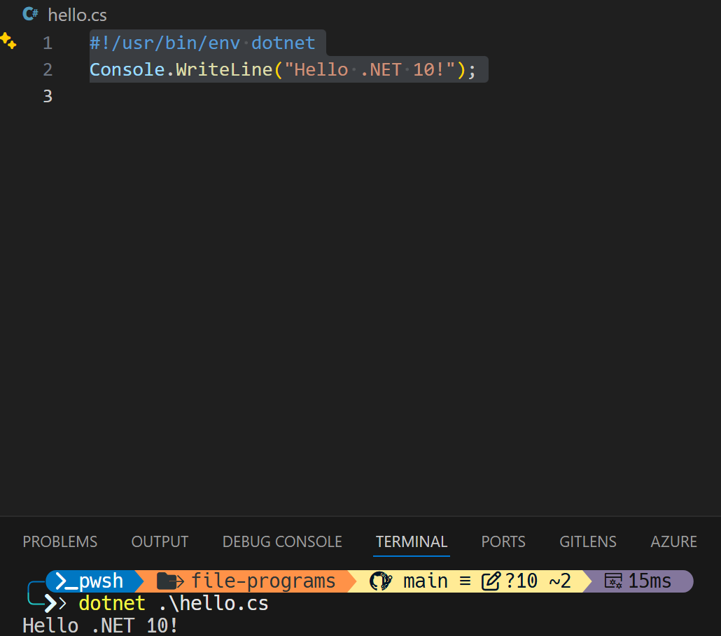 dotnet 10 run file 支持多文件