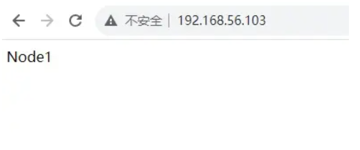 浮动IP实际访问的是Node1节点